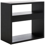 Safavieh Munson 2 Shelf 1 Drawer Console Table Black Bayur Wood / Mdf Veneer / Okume CNS6605C