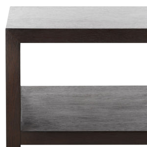 Safavieh Munson 2 Shelf Console Table Dark Oak Bayur Wood / Mdf Veneer / Okume CNS6606B