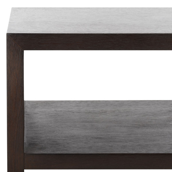 Safavieh Munson 2 Shelf Console Table Dark Oak Bayur Wood / Mdf Veneer / Okume CNS6606B