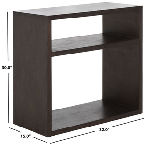 Safavieh Munson 2 Shelf Console Table Dark Oak Bayur Wood / Mdf Veneer / Okume CNS6606B