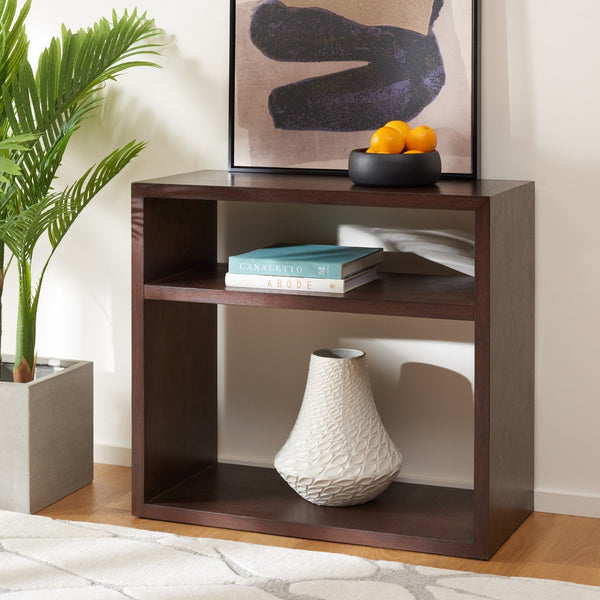 Safavieh Munson 2 Shelf Console Table Dark Oak Bayur Wood / Mdf Veneer / Okume CNS6606B
