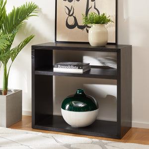 Safavieh Munson 2 Shelf Console Table Black Bayur Wood / Mdf Veneer / Okume CNS6606C