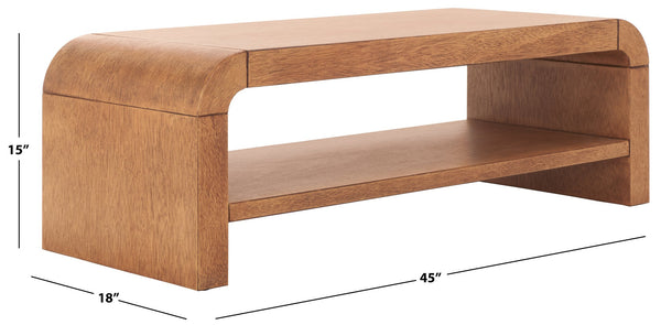 Safavieh Avivan Console Table With Shelf - Elegant Wood Design For Stylish Living Spaces & Modern Decor Light Natural , Wood Cns6608a