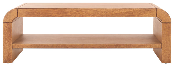 Safavieh Avivan Console Table With Shelf - Elegant Wood Design For Stylish Living Spaces & Modern Decor Light Natural , Wood Cns6608a