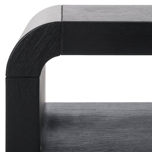 Safavieh Avivan Console Table With Shelf - Elegant Wood Design For Stylish Living Spaces & Modern Decor Black Wood Cns6608c