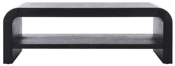 Safavieh Avivan Console Table With Shelf - Elegant Wood Design For Stylish Living Spaces & Modern Decor Black Wood Cns6608c