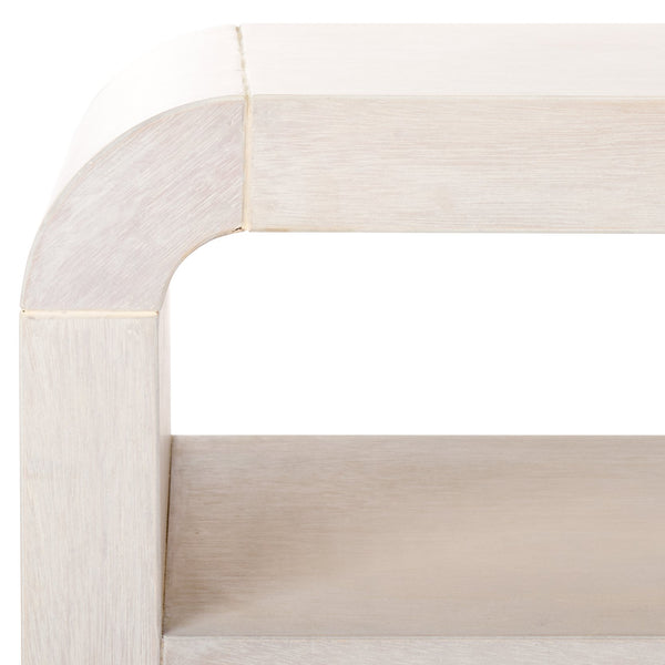 Safavieh Avivan Console Table With Shelf - Elegant Wood Design For Stylish Living Spaces & Modern Decor White Washed Wood Cns6608d