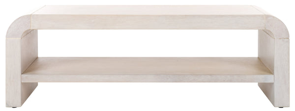 Safavieh Avivan Console Table With Shelf - Elegant Wood Design For Stylish Living Spaces & Modern Decor White Washed Wood Cns6608d