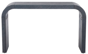 Safavieh Apis Raffia Wrapped Curved Console Table Solid Wood Frame for Entryway or Sofa CNS6609C