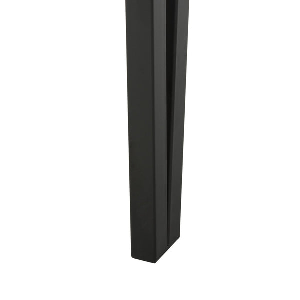 Safavieh Alyssa Rustic Midcentury Console Table With Multi-Brown Wood Top And Sleek Black Hairpin Legs CNS7000A