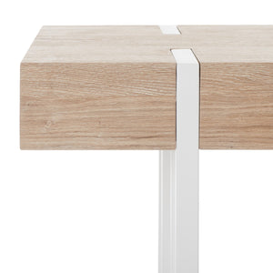 Safavieh Aberton Console Table  Natural / White Mdf CNS7003A