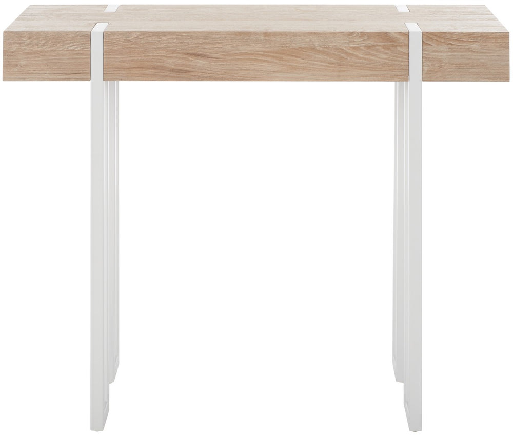 Safavieh Aberton Console Table  Natural / White Mdf CNS7003A