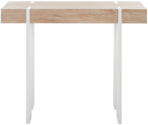 Safavieh Aberton Console Table  Natural / White Mdf CNS7003A