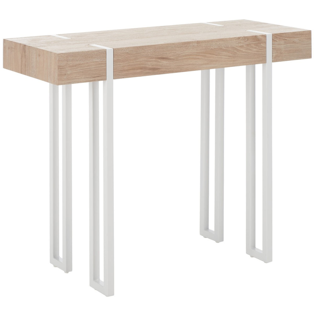 Safavieh Aberton Console Table  Natural / White Mdf CNS7003A