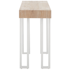 Safavieh Aberton Console Table  Natural / White Mdf CNS7003A