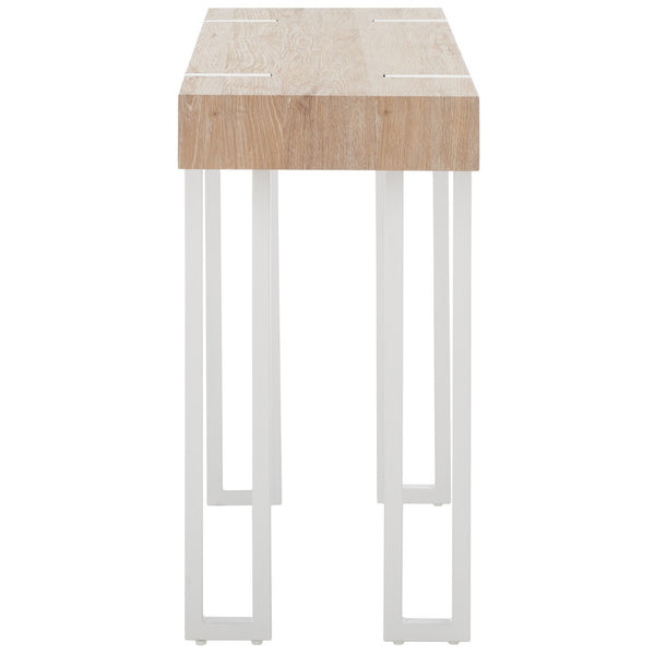 Safavieh Aberton Console Table  Natural / White Mdf CNS7003A