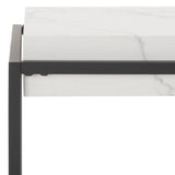 Safavieh Edgefield Console Table White Marble / Black Mdf CNS7004A