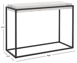 Safavieh Edgefield Console Table White Marble / Black Mdf CNS7004A