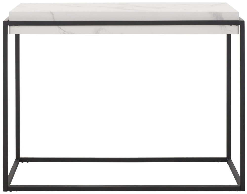 Safavieh Edgefield Console Table White Marble / Black Mdf CNS7004A