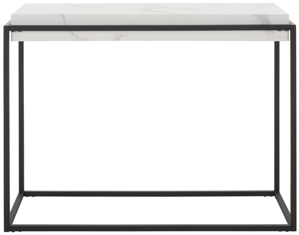 Safavieh Edgefield Console Table White Marble / Black Mdf CNS7004A