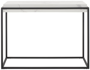 Safavieh Edgefield Console Table White Marble / Black Mdf CNS7004A