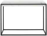 Safavieh Edgefield Console Table White Marble / Black Mdf CNS7004A