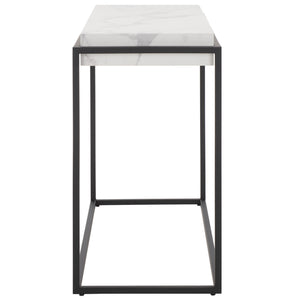 Safavieh Edgefield Console Table White Marble / Black Mdf CNS7004A
