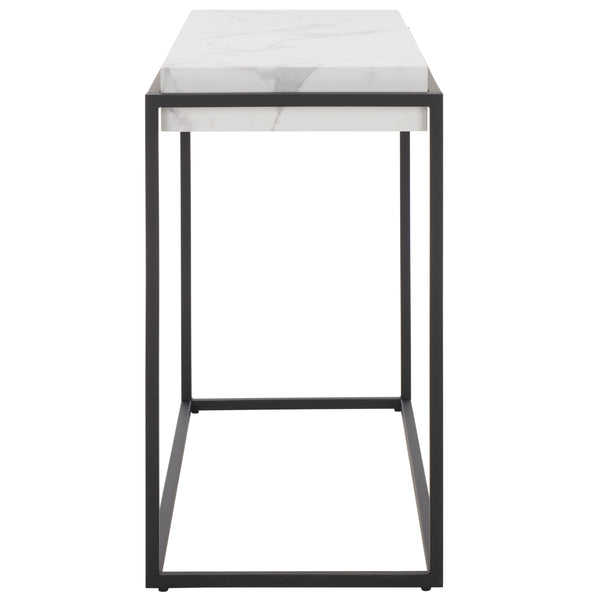 Safavieh Edgefield Console Table White Marble / Black Mdf CNS7004A