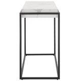 Safavieh Edgefield Console Table White Marble / Black Mdf CNS7004A