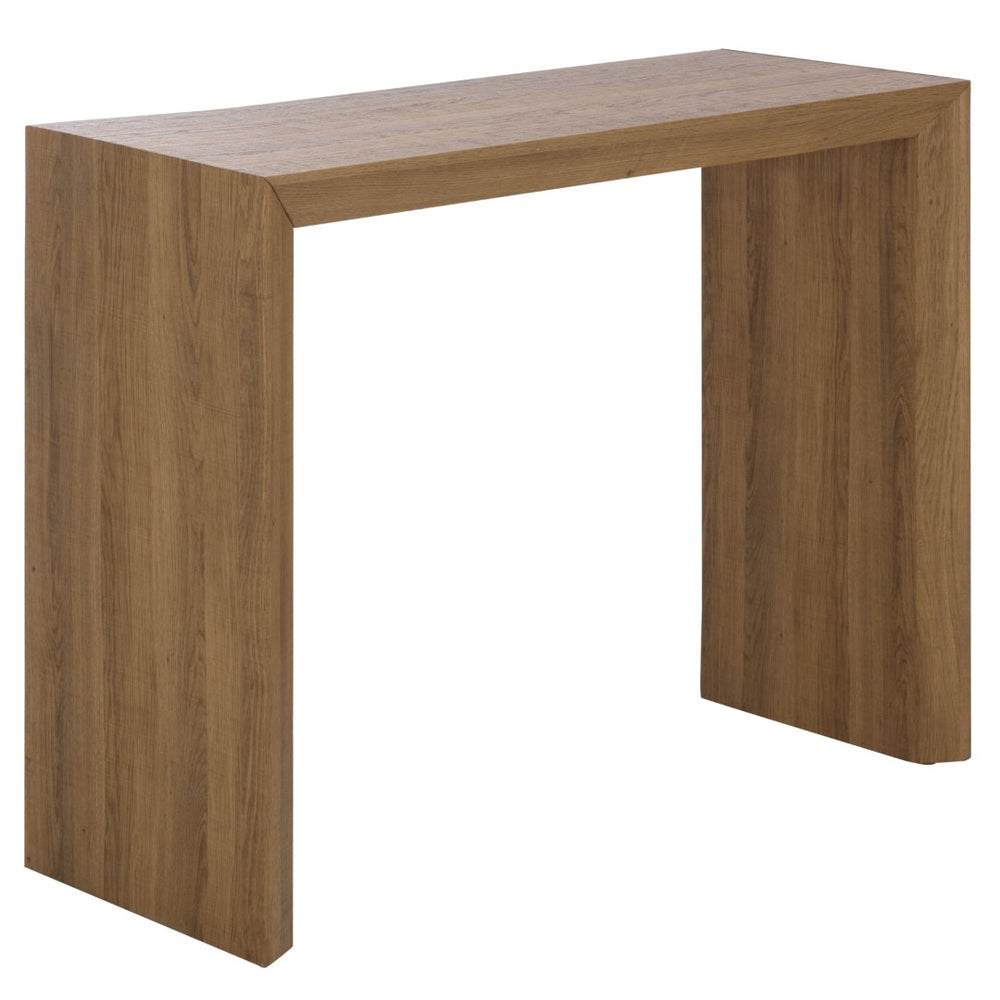 Safavieh Woodrow Console Table - Elegant Minimalist Design For Entryway & Living Room Display, Durable Mdf Construction Natural Brown CNS7005A