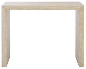 Safavieh Woodrow Console Table - Elevate Your Home Decor With Minimalistic Style And Functional Storage Solutions Faux Travertine Mdf Cns7005b