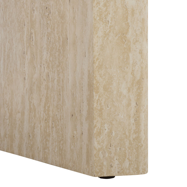 Safavieh Woodrow Console Table - Elevate Your Home Decor With Minimalistic Style And Functional Storage Solutions Faux Travertine Mdf Cns7005b