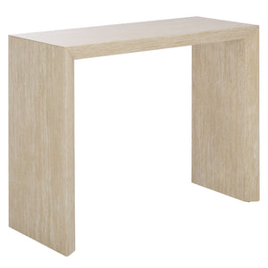 Safavieh Woodrow Console Table - Elevate Your Home Decor With Minimalistic Style And Functional Storage Solutions Faux Travertine Mdf Cns7005b