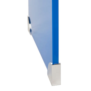 Safavieh Crysta Ombre Glass Console Table - Modern Minimalist Design With Clear To Blue Gradient Finish CNS7300A