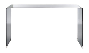 Safavieh Huck Elegant Tempered Glass Console Table - Modern Design For Entryways, Living Rooms, And Offices Clear / Grey CNS7301A