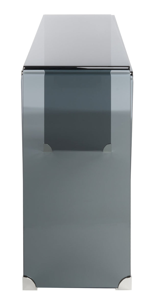 Safavieh Huck Elegant Tempered Glass Console Table - Modern Design For Entryways, Living Rooms, And Offices Clear / Grey CNS7301A