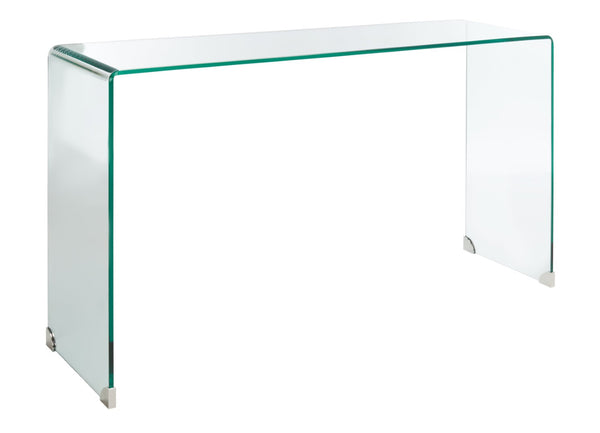 Safavieh Huck Elegant Tempered Glass Console Table - Modern Design For Entryways, Living Rooms, And Offices Clear CNS7301B
