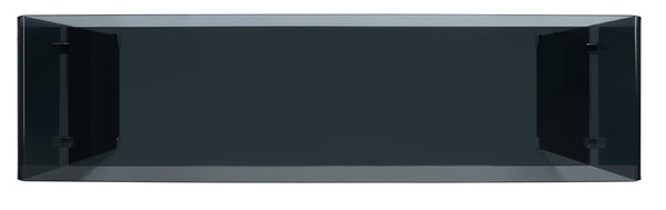 Safavieh Dash Tempered Glass Console Table – Modern Minimalist Design With Stylish Single Shelf For Storage Clear / Grey CNS7302A