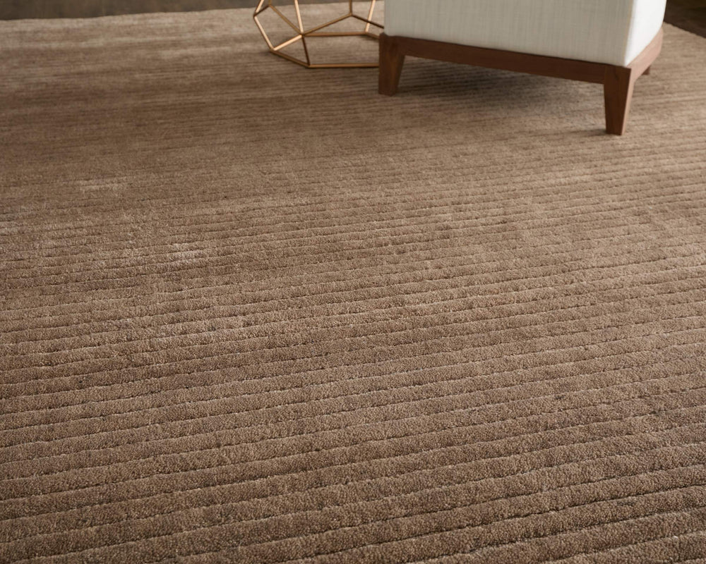 Feizy Rugs Cornerstone Hand-Loomed Wool Area Rug Artisan Ribbed Texture for Living or Dining Rooms CNS8A22FBGE000F00