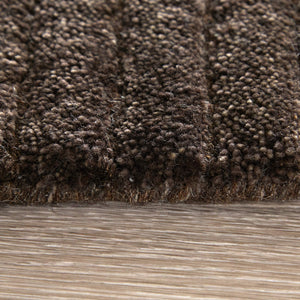 Feizy Rugs Cornerstone Hand-Loomed Wool Area Rug Artisan Ribbed Texture for Neutral Living Spaces CNS8A22FBRN000F00