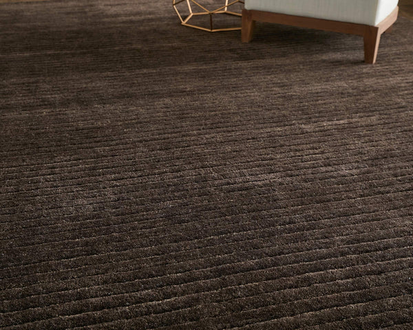 Feizy Rugs Cornerstone Hand-Loomed Wool Area Rug Artisan Ribbed Texture for Neutral Living Spaces CNS8A22FBRN000F00