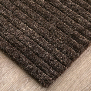 Feizy Rugs Cornerstone Hand-Loomed Wool Area Rug Artisan Ribbed Texture for Neutral Living Spaces CNS8A22FBRN000F00