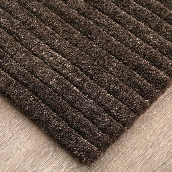 Feizy Rugs Cornerstone Hand-Loomed Wool Area Rug Artisan Ribbed Texture for Neutral Living Spaces CNS8A22FBRN000F00