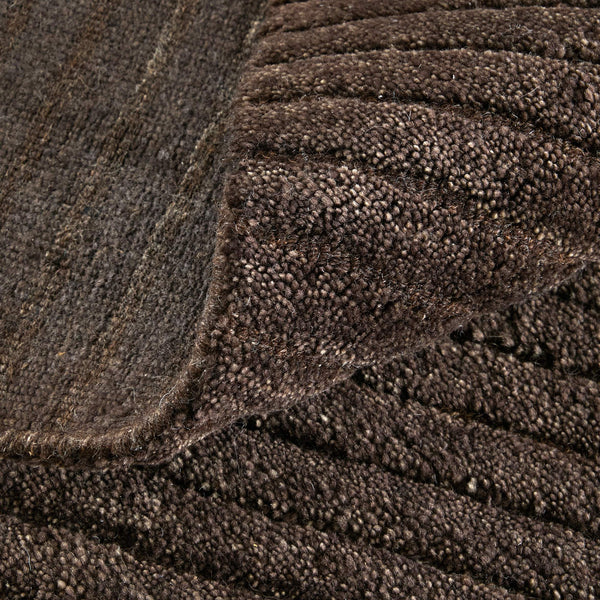 Feizy Rugs Cornerstone Hand-Loomed Wool Area Rug Artisan Ribbed Texture for Neutral Living Spaces CNS8A22FBRN000F00
