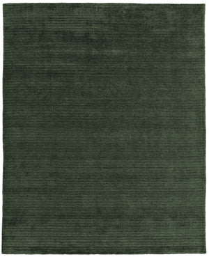 Feizy Rugs Cornerstone Hand-Loomed Wool Area Rug Ribbed Solid Artisan Weave for Living Rooms CNS8A22FGRN000F00