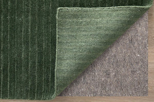 Feizy Rugs Cornerstone Hand-Loomed Wool Area Rug Ribbed Solid Artisan Weave for Living Rooms CNS8A22FGRN000F00