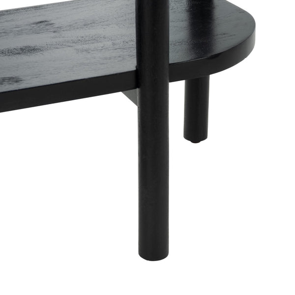 Safavieh Errington Console Table - Hand-Carved Luxury With Dramatic Black Finish For Entryway Or Living Room CNS9000A
