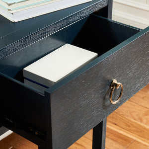 Safavieh Sadie Console Table - Modern And Stylish Entryway Accent With Practical Storage For Small Spaces Navy CNS9200A