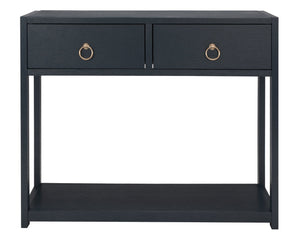 Safavieh Sadie Console Table - Modern And Stylish Entryway Accent With Practical Storage For Small Spaces Navy CNS9200A