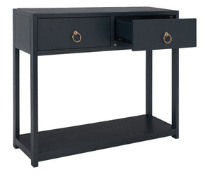 Safavieh Sadie Console Table - Modern And Stylish Entryway Accent With Practical Storage For Small Spaces Navy CNS9200A